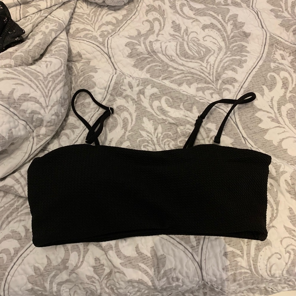 Black Swim Top